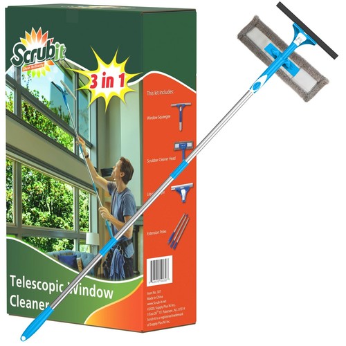 Extendable squeegee window - extendable,